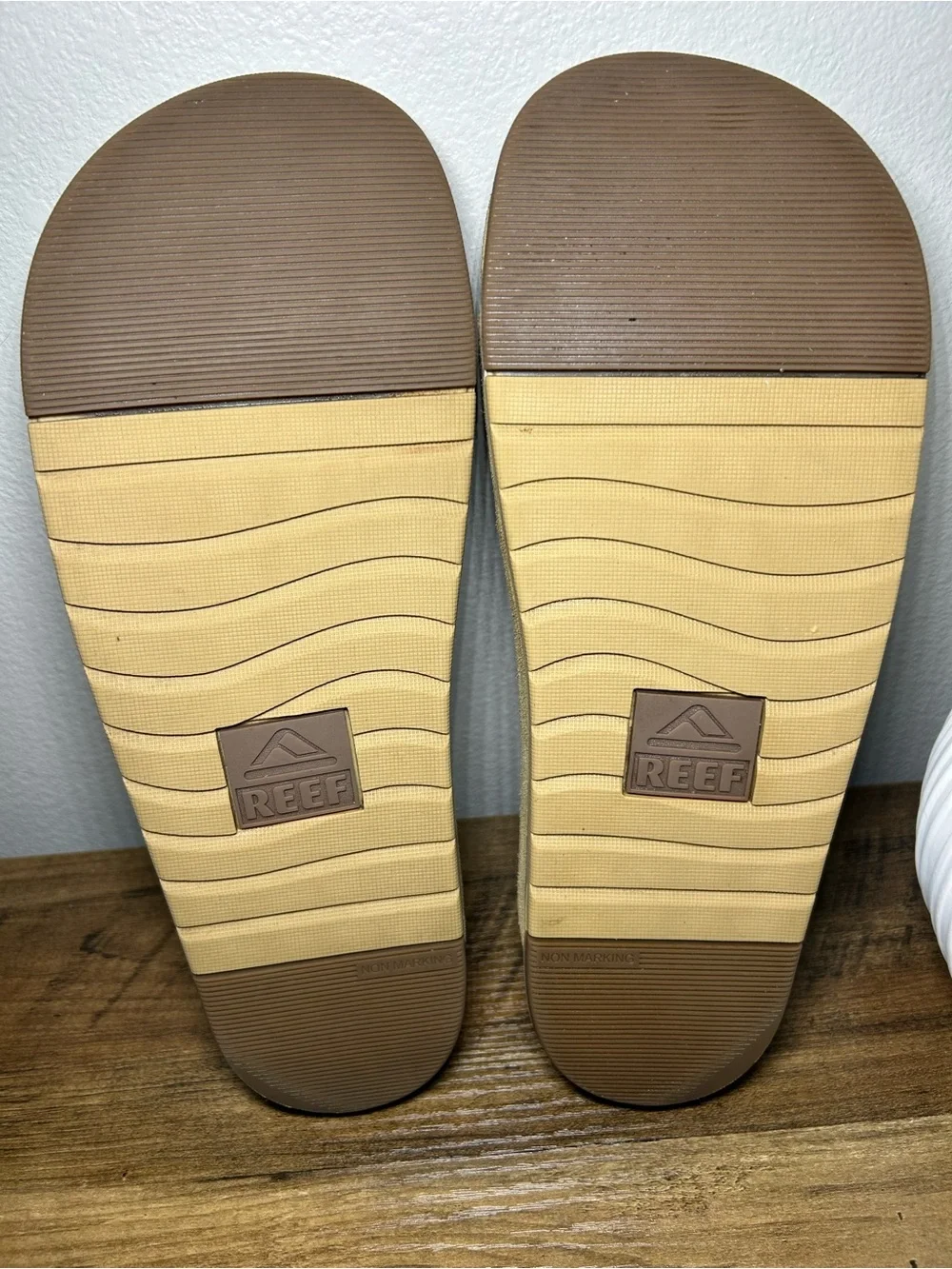 Suede Double-Strap Slide Sandals in Beige
